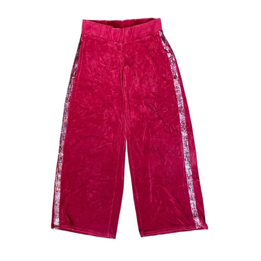 Vintage Y2k Apple Bottoms Velour Sweatpants Sweats Bimbocore 90s Wide Leg